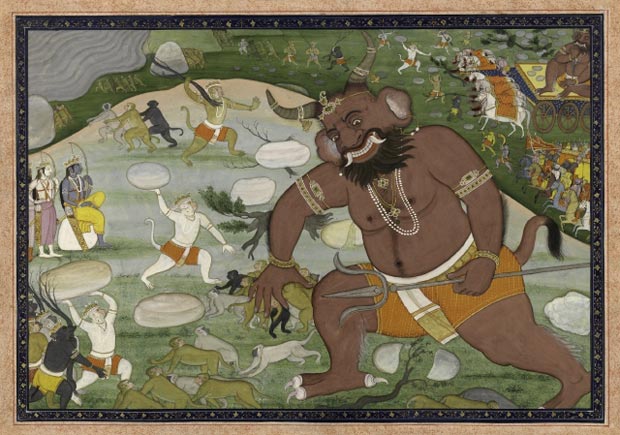 The_battle_between_Hanuman_
