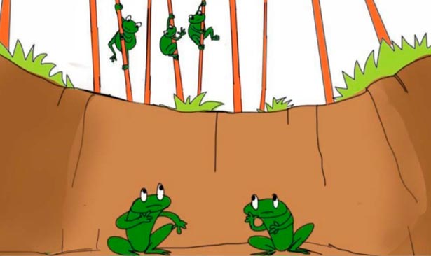 A Short Inspirational Story Two Frogs 