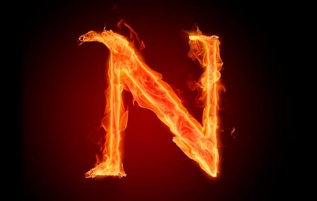 N-Burning-Alphabet-Wallpape